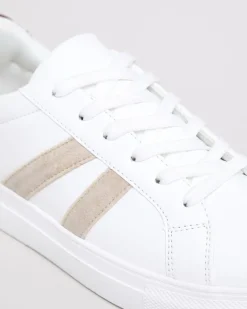 Hot Dunnes Stores Contrast Casual White Trainers