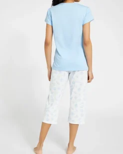 Sale Dunnes Stores Cotton Cropped Pyjama Set