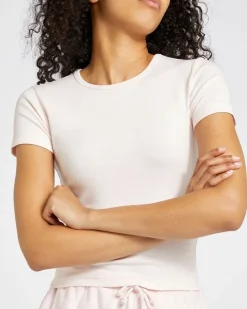 Discount Dunnes Stores Cotton Elastane Crop T-Shirt