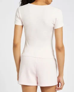 Discount Dunnes Stores Cotton Elastane Crop T-Shirt