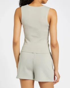 Clearance Dunnes Stores Cotton Elastane Cropped Tank Top