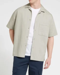 Sale Dunnes Stores Cotton Herringbone Shirt