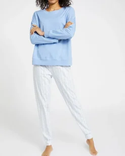 Fashion Dunnes Stores Cotton Jacquard Pyjama Set