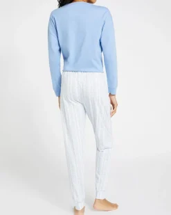 Fashion Dunnes Stores Cotton Jacquard Pyjama Set