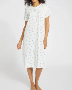 Fashion Dunnes Stores Cotton Modal Lace Nightdress