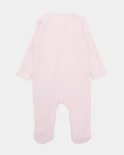 Clearance Dunnes Stores Cotton Pink Two-Way-Zip Sleepsuit - Pack Of 3 (Newborn-12 Months)