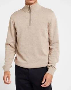 Hot Dunnes Stores Cotton Quarter Zip Jumper