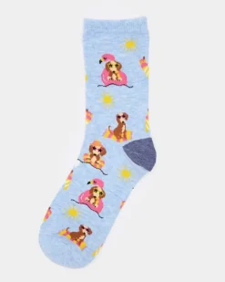 Clearance Dunnes Stores Cotton Rich Crew Socks - Pack Of 5