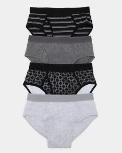 Online Dunnes Stores Cotton Rich Stretch Briefs - Pack Of 4