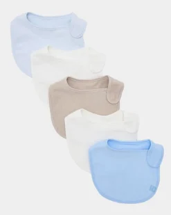 Outlet Dunnes Stores Cotton Rich Terry Bib - Pack Of 5