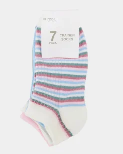 Online Dunnes Stores Cotton Rich Trainer Socks - Pack Of 7