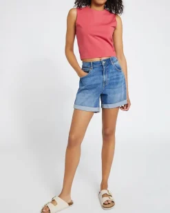 Clearance Dunnes Stores Cotton Stretch Crop Vest