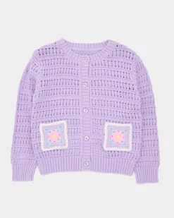 New Dunnes Stores Crochet Pocket Cardigan (6 Months-5 Years)