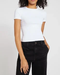 Discount Dunnes Stores Crop Fitted Polyamide Stretch Top