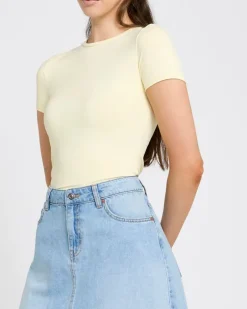 Discount Dunnes Stores Crop Fitted Polyamide Stretch Top