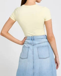 Discount Dunnes Stores Crop Fitted Polyamide Stretch Top
