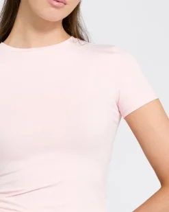 Fashion Dunnes Stores Crop Fitted Polyamide Stretch Top