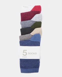 Clearance Dunnes Stores Design Socks - Pack Of 5