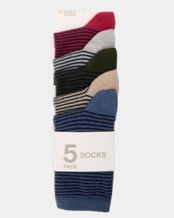 Clearance Dunnes Stores Design Socks - Pack Of 5