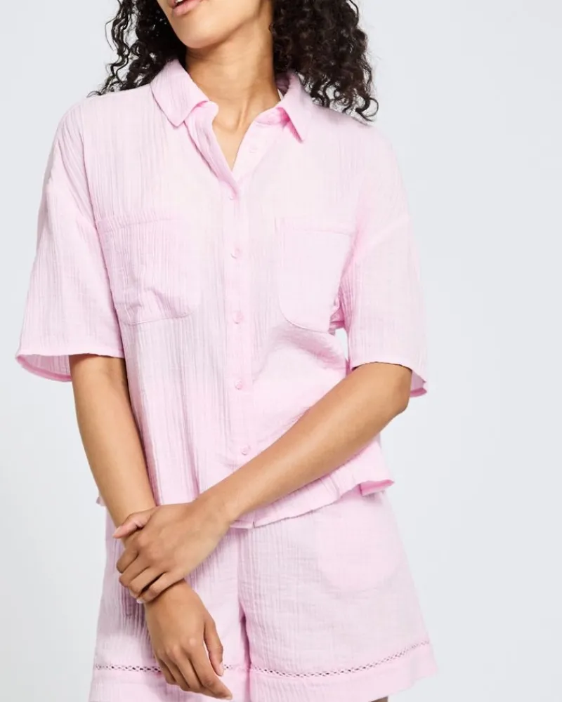 Best Dunnes Stores Double Cloth Co-Ord Resort Shirt