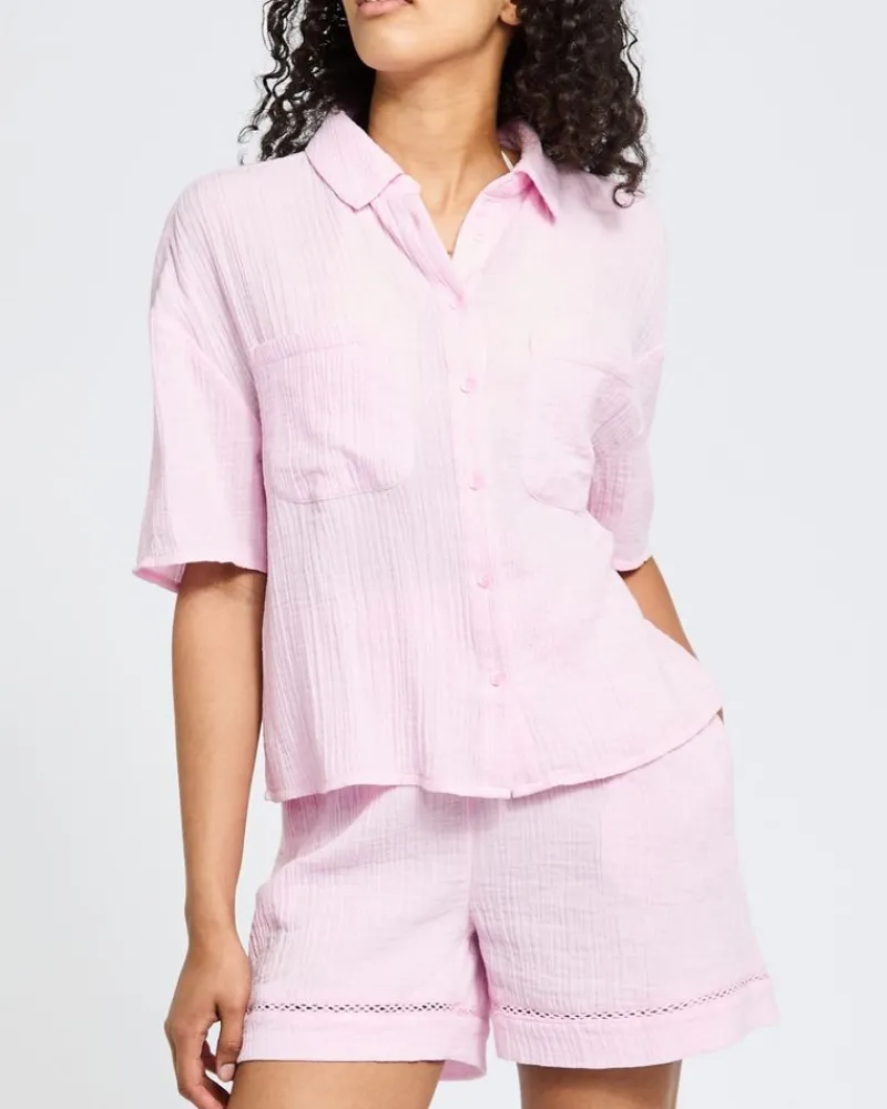 Best Dunnes Stores Double Cloth Co-Ord Resort Shirt