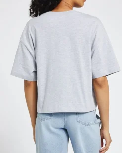 Fashion Dunnes Stores Drop Shoulder Boxy Graphic T-Shirt