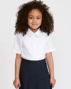 Fashion Dunnes Stores Easy Care Short-Sleeved Blouses - Pack Of 3 (4-16 Years)