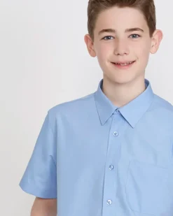Outlet Dunnes Stores Easy Care Short-Sleeved Shirts - Pack Of 3 (4-16 Years)