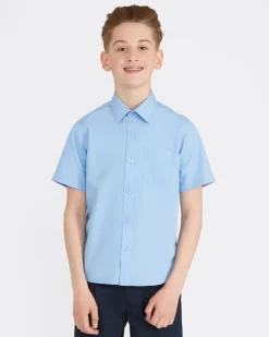 Outlet Dunnes Stores Easy Care Short-Sleeved Shirts - Pack Of 3 (4-16 Years)