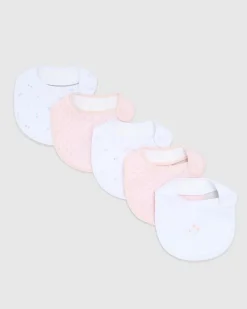 Discount Dunnes Stores Floral Bibs - Pack Of 5