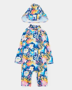 New Dunnes Stores Floral Unitard (6 Months-6 Years) - 2 Pieces