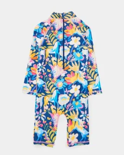 New Dunnes Stores Floral Unitard (6 Months-6 Years) - 2 Pieces