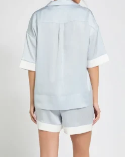 Fashion Dunnes Stores Francis Brennan the Collection Moyvane Silver Short Pyjama Set