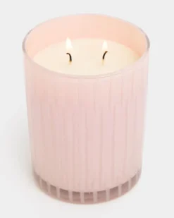 New Dunnes Stores Francis Brennan the Collection Pink Cut Glass Candle