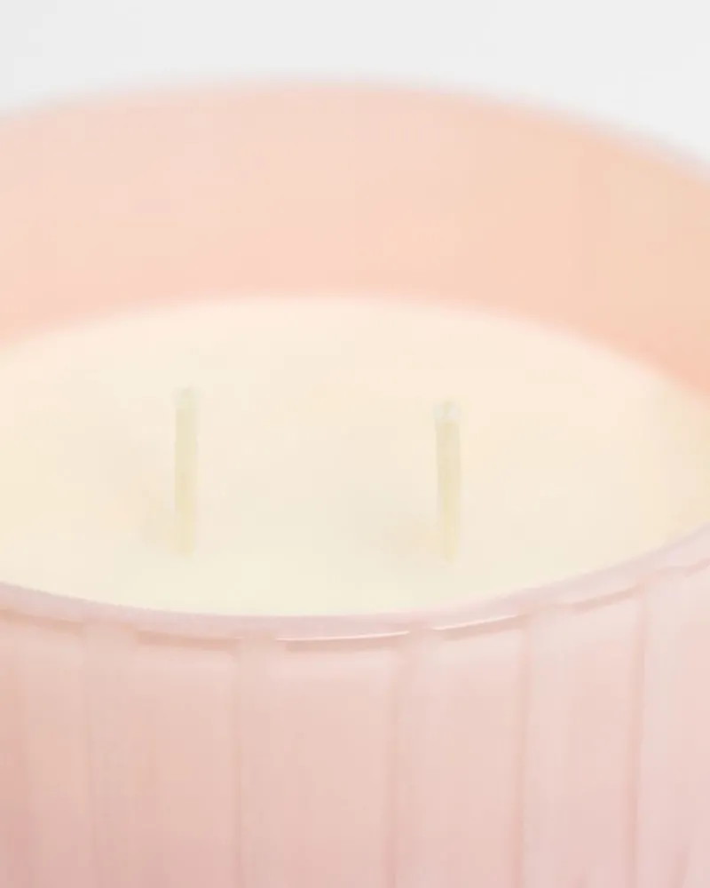 New Dunnes Stores Francis Brennan the Collection Pink Cut Glass Candle