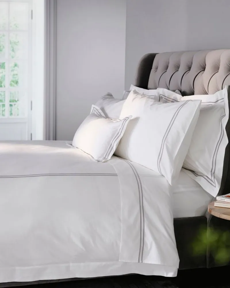Hot Dunnes Stores Francis Brennan the Collection Grey Double Stripe Duvet Cover