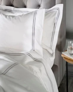 Hot Dunnes Stores Francis Brennan the Collection Grey Double Stripe Duvet Cover