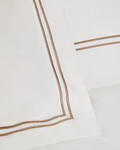 Online Dunnes Stores Francis Brennan the Collection Mink Double Stripe Housewife Pillowcases