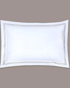 Clearance Dunnes Stores Francis Brennan the Collection Mink Double Stripe Oxford Pillowcase