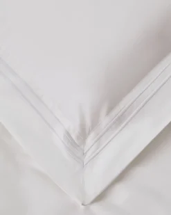 Discount Dunnes Stores Francis Brennan the Collection White Double Stripe King Oxford Pillowcase