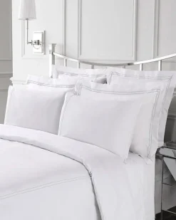 Discount Dunnes Stores Francis Brennan the Collection White Double Stripe King Oxford Pillowcase