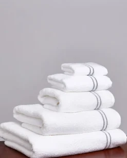 Discount Dunnes Stores Francis Brennan the Collection Grey Stripe Towel