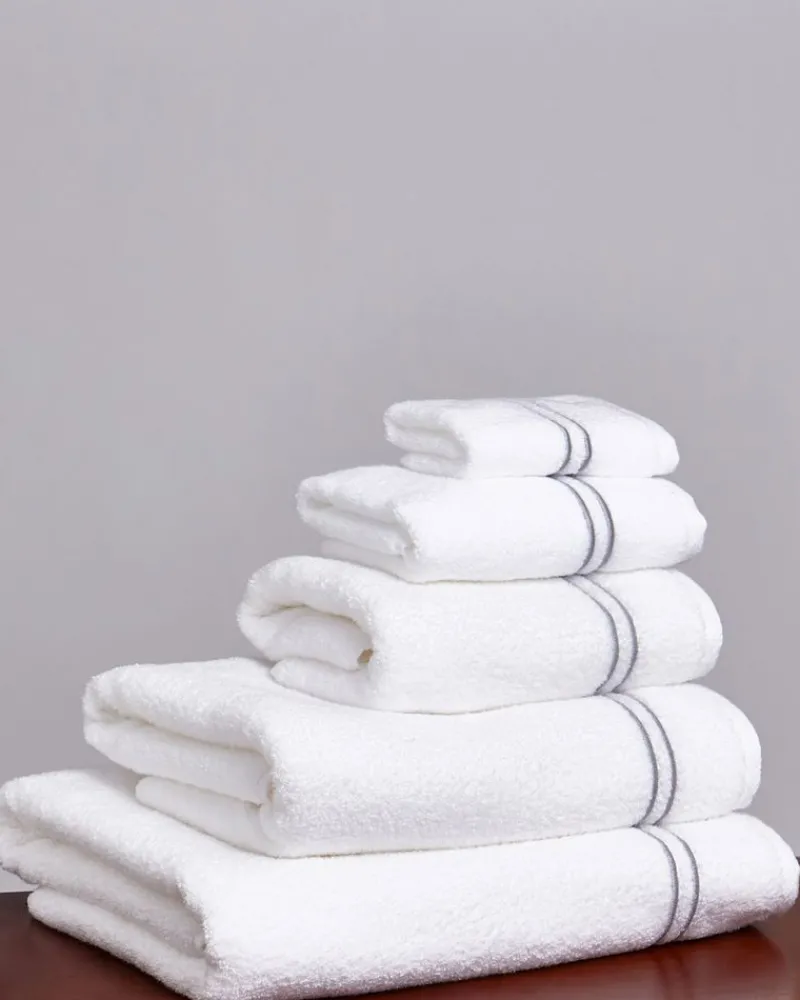 Discount Dunnes Stores Francis Brennan the Collection Grey Stripe Towel
