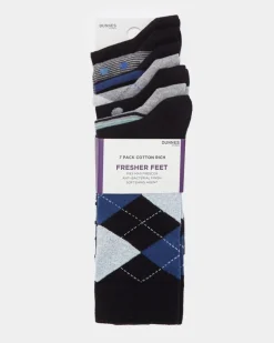 Fashion Dunnes Stores Fresher Feet Cotton Rich Socks - Pack Of 7