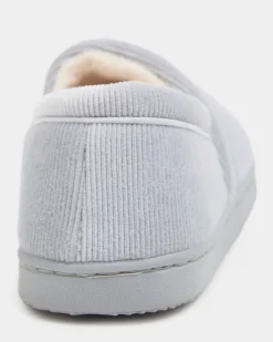 Hot Dunnes Stores Full Back Corduroy Slippers