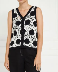 Online Dunnes Stores Gallery Alba Button Up Waistcoat Top