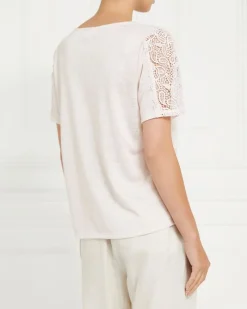 Clearance Dunnes Stores Gallery Alba Embroidered Detail Top