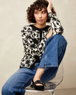 Clearance Dunnes Stores Gallery Freida Mono Embroidered Cardigan