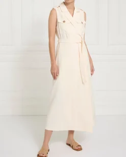 Online Dunnes Stores Gallery Frieda Belted Cargo Midi Dress