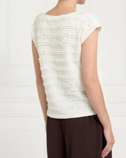 Clearance Dunnes Stores Gallery Frill Detail Top